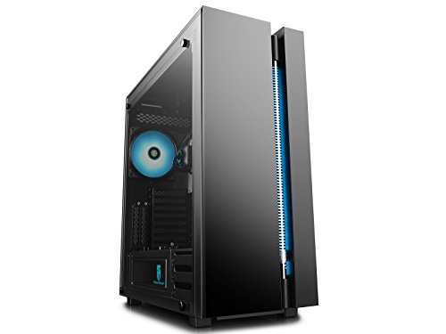 DeepCool New Ark 90 Midi-Tower Negro Carcasa de Ordenador - Caja de Ordenador  Midi-Tower  PC  ABS sint  ticos  SGCC  Vidrio Templado  ATX EATX Mini-ITX  Negro  Rodamiento de Fluido 