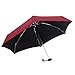 Produktbild erthome Mode Mini Regenschirm Compact Folding Reisesonnenschirm Super Light Tragbare Kleine Sommer wesentliche Regenschirme, mehrere Muster, mehrere Farben (Rot)