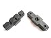 Produktbild 2 x Bremsgummi Bremsschuh Bremsbelag schwarz für Magura hydraulische Felgenbremse HS-11 HS-33
