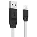 Tukzer Micro-USB to USB Flat Cable 1M/3.2ft Premium Tangle Free 2.4Amp Fast Charging & Data Sync Cable [White] RS.225.00