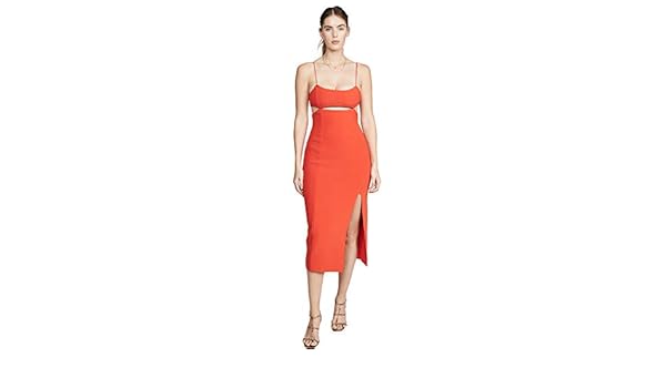 ulla mouth midi dress