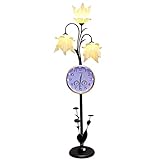 NNIU- Eisen Stehlampe, Moderne Vertikale Stehlampe mit Uhr für Wohnzimmer Schlafzimmer Nachttischlampe Standardlampe 28x154 cm (Farbe : SCHWARZ)