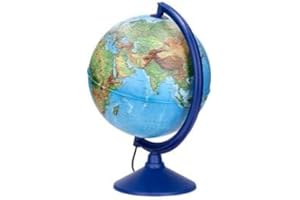 OLIVERIK Globo terraqueo con luz fisico y politico diametro 26 cm.