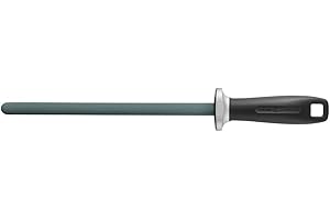 ZWILLING Ceramic Sharpening Steel, Length: 23 cm, Black Plastic Handle with Suspension Eyelet