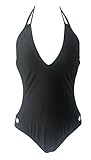DFXIU Sportiva Da Bagno Monokini Costume Con Scollo a V Topless Costumi Intero S