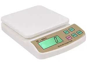 DONDA Electronic Digital Kitchen Weighing Scale with Counting Feature |Kitchen Scale for Home (10 Kg, White)