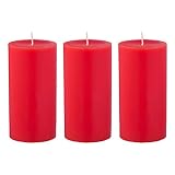 Cantidad del set: 3 velas pilares.