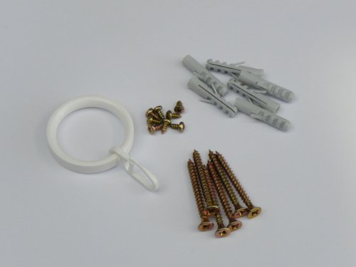 COOL Vorhang-/ Gardinenstange magnetisch, 20mm, L 160 cm, Weiß, 1-läufig - 4