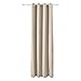 Produktbild Beautissu Thermovorhang Amelie 140x245 cm Ösen-Schal Vorhang blickdicht & Verdunkelung - Gardine in Creme-Beige