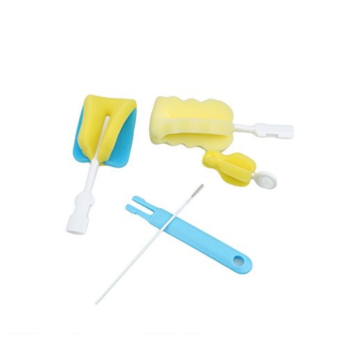 HENGSONG Baby Flaschenbürste Reinigungsbürste Set für Flaschen / Sauger / Strohhalme und mehr - 3
