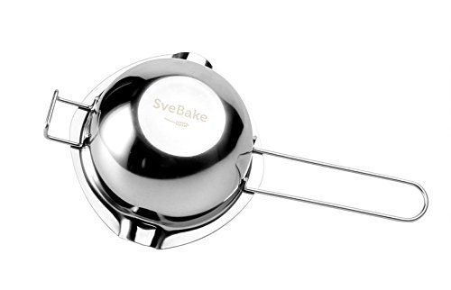 Schmelztopf – Schokolade Wasserbad Schmelzschale Wasserbadtopf Schmelzschüssel Wasserbadschüssel aus Edelstahl von SveBake - 2