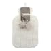 Luxury Hot Water Bottle with Best Plush Faux Fur Cover 2L 2 Litre Liter (Cream)