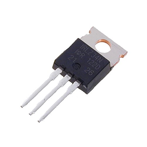 Sunkee 5 pcs IRLZ34N Transistor 55V 30A 68W TO220AB