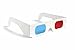 Price comparison product image ASVP Shop® 3D Glasses Made from White Card with Red and Cyan Lenses Suitable for Films, TV, Magazines, Comic Books, Anaglyph Videos, Internet Videos and Pictures and More (Pack of 10)