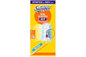 Swiffer XXL Staubsammel-Set (1 Griff und 2 Ersatzteile), fängt bis zu 3 Mal mehr Staub und Haare auf als EIN herkömmlicher Staubwedel