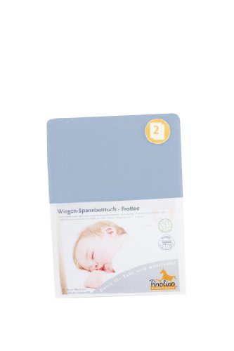 Pinolino 540064-2D Doppelpack - Spannbetttuch für Wiegen