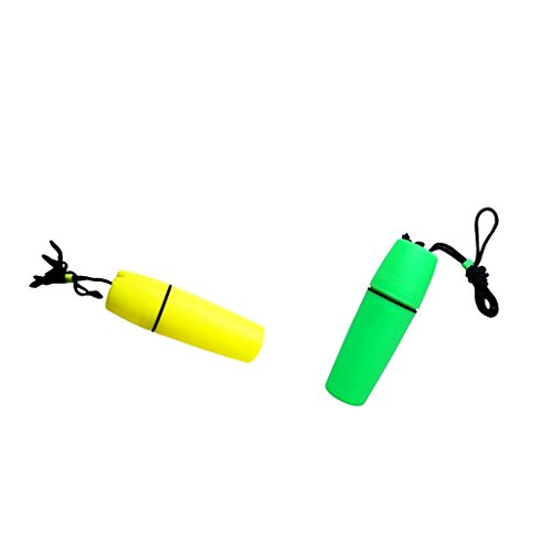 FLAMEER 2 Pcs Étanche Sec Bouteille Boîte Cas Conteneur Flotteur pour Plongée Scuba Kayak Surf Plongée en Apnée Boating