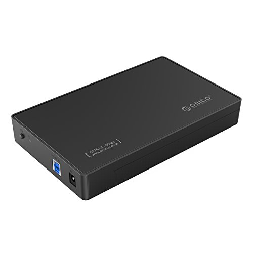 ORICO 3,5" Externes Festplattengehäuse, USB 3.0, für SATA 3,5-Zoll Desktop-PC HDD und SSD, Werkzeugfreie Montage, Hochgeschwindigkeits 5 Gb/s, UASP Beschleunigung