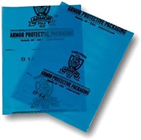 Armor Protective Packaging PVCIBAG4MB0608 VCI Poly Bag Prevents Rust, Corrosion on Ferrous and Non-Ferrous Metal, 4 Mil, 6" X 8" (Pack of 2000)