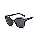 Produktbild WJMLHLKK Übergroße Nietaugenbrauen des Weinlesespiegels Entwerfen Festival-Modefrauen-Sonnenbrille Der Katzenart-Augensonnenbrille Retro