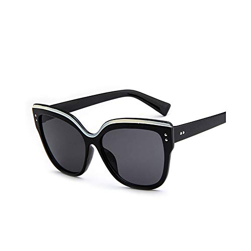 Preisvergleich Produktbild WJMLHLKK Übergroße Nietaugenbrauen des Weinlesespiegels Entwerfen Festival-Modefrauen-Sonnenbrille Der Katzenart-Augensonnenbrille Retro