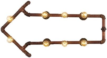 CCYYJJ Lamps For Wall Wall Suspended Industrial Style Lamps Decorative Tubes Applied In Glass Rustic Arrows Iron Wall Lamps Of The Stores Of Cafe Bars-Restaurants Wall(Size:One Loaded)