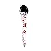 Pinkiou Cosmetic Tweezers Cute Beautiful Girl Doll Eyebrow Make Up Tweezers Japanese Geisha Style (Pack of 6 )