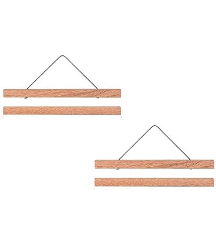 Sanauto Magnetische Poster Hanger Frame, Licht Houten