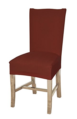 Stuhlhussen rot von Bellboni, 4er Pack, hochwertige Stuhlbezüge, Stuhlüberzüge, passend für viele Stuhlgrößen elastisch, bi-elastic - 3