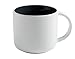 Produktbild Maxwell & Williams Tint Becher, Tasse, Kaffeebecher, Trinkbecher, Porzellan, Weiß / Schwarz, 450 ml, DI0124