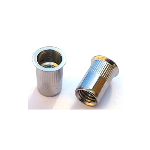 Preisvergleich Produktbild M8 Blindnietmutter mit gerändeltem Körper und Senkkopf - T304 (A2) Edelstahl Packungsgröße: 8