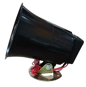 M/s. MME Industrial Police Tone Electronic Siren for Schools, Industries and Factories, Sound Range 200 M, Black