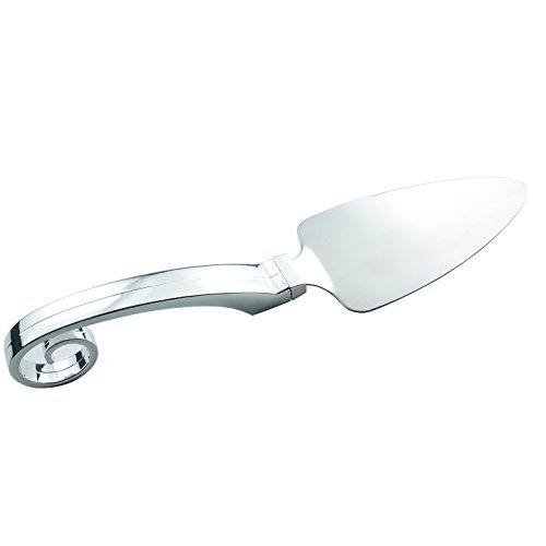 raypard Edelstahl Messer und Server Set mit Fashion Griffe für Hochzeiten, Geburtstage, Kuchen, mit 4 Kuchengabeln - 4