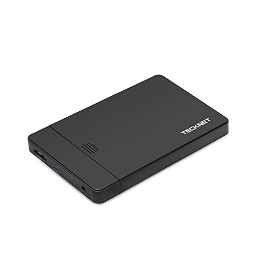 TeckNet® USB 3.0 Externes Festplattengehäuse, Hard Drive Gehäuse für 7.0mm & 9,5mm 2,5 Zoll SATA-I,II,III, HDD und SSD,Installation Ohne Werkzeug - 2