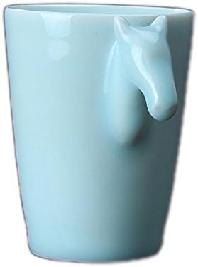 Dehua China Ceramics Ceramic tea set Office creative brief Cup horse handle the Cup