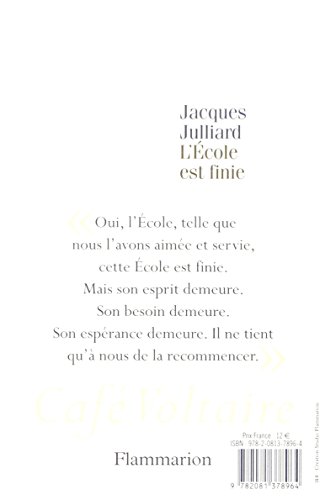 L'Ecole est finie