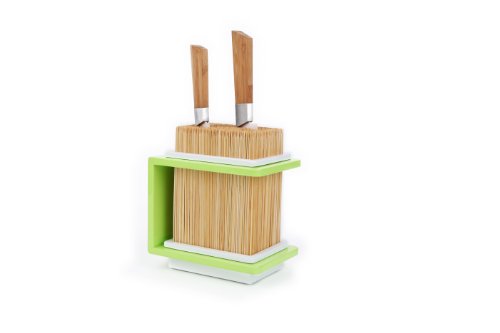 Cookut FAKIRG Messerblock, Bambusholz, Grün - 7