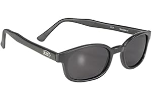KD's 21120 - Occhiali da sole nero opaco sportivi e motociclisti - Nero