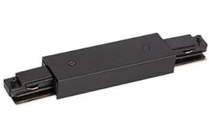 ‎MILI LEUCHTEN MRail 230V Schienensystem in Schwarz GU10 Spots Komponenten Stangensystem austauschbare LED Leuchtmittel (Mitteleinspeiser)