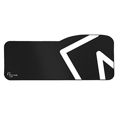 Aim - Alfombrilla Gaming Profesional (Superficie de Tela Avanzada, Bordes Reforzados, Base de Caucho Natural con Agarre de Seguridad, Alta Comodidad, XL-Extra Grande), Color Negro