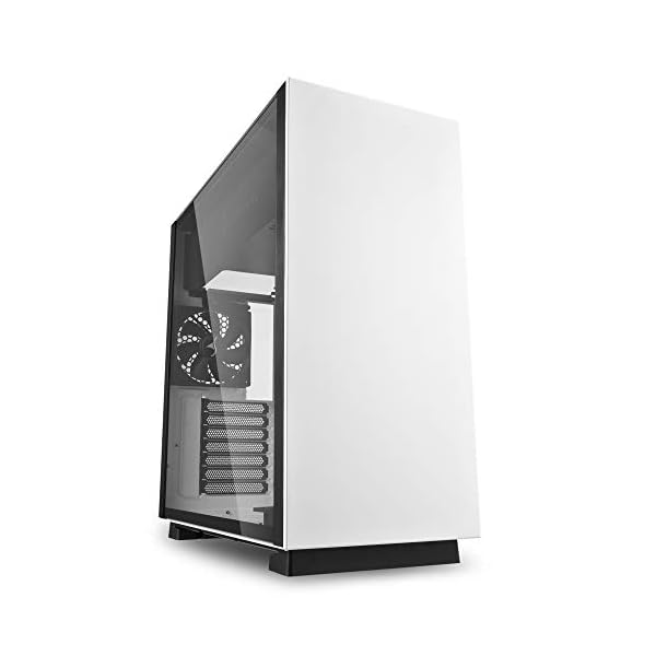Sharkoon PURE STEEL - Caja de Ordenador, PC Gaming, Semitorre ATX, Blanco
