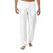 Produktbild Amphia - Herren Leinenhose Yogahosen,Herren Summer Einfache und modische Hose aus Reiner Baumwolle und Leinen