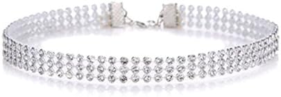 Foreverquality Fashion Women Full Diamante Rhinestone Choker Necklace Wedding Party Jewellery (10mm)