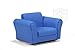 BLUE PU LEATHER LAZYBONES KIDS TWIN SOFA Chair/Seat/Armchair/Sofa for Children/Childs