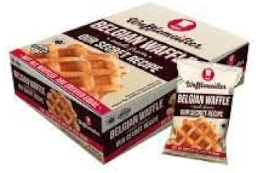 Wafflemeister Belgian Sugar Pearls Waffles Packets - 28x90g (2.52kg) | Irresistible Gourmet Waffles | On-The-Go Indulgence | Satisfy Your Cravings Anytime | Irresistibly Delicious