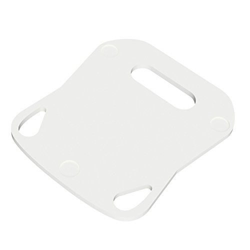KochFix Rollbrett für Thermomix TM5 | Untersetzer in weiß aus Plexiglas | Premium-Gleitbrett für die Küche mit Teflongleitern