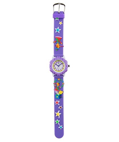HOROAnalog Violet 3D-Strap Rotating Kids Watch