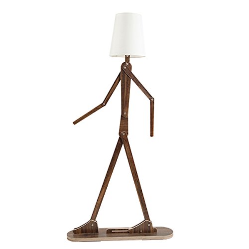 Preisvergleich Produktbild ELINKUME kreativ-Stoff Stehleuchte Nachttischlampe Schlafzimmer Wohnzimmer Kinder-Zimmer LED Licht Lampe humorvollen menschlichen Prototyp (Leuchtmittel E27)