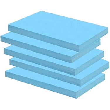 6 Plaques De Mousse Rigide 30x20x2 Cm – Polystyrène Bleu Pour Maquette, Loisirs Créatifs