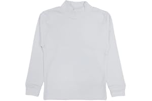 Bimbi Sempre Maglia Invernale a Lupetto per Bambino e Bambina in Caldo Cotone Interlock, Adatto per abbinamenti, per Recite, Vari Colori per Ragazzo e Ragazza. (8 Anni - 128 cm, BS - Bianco)